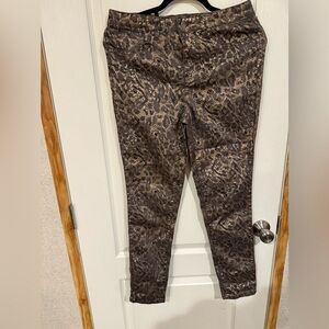 Needle & Cloth animal print jeans